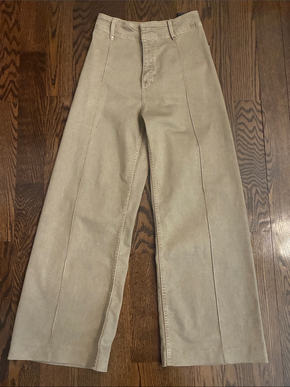 ZARA Wide Leg Pants in Khaki